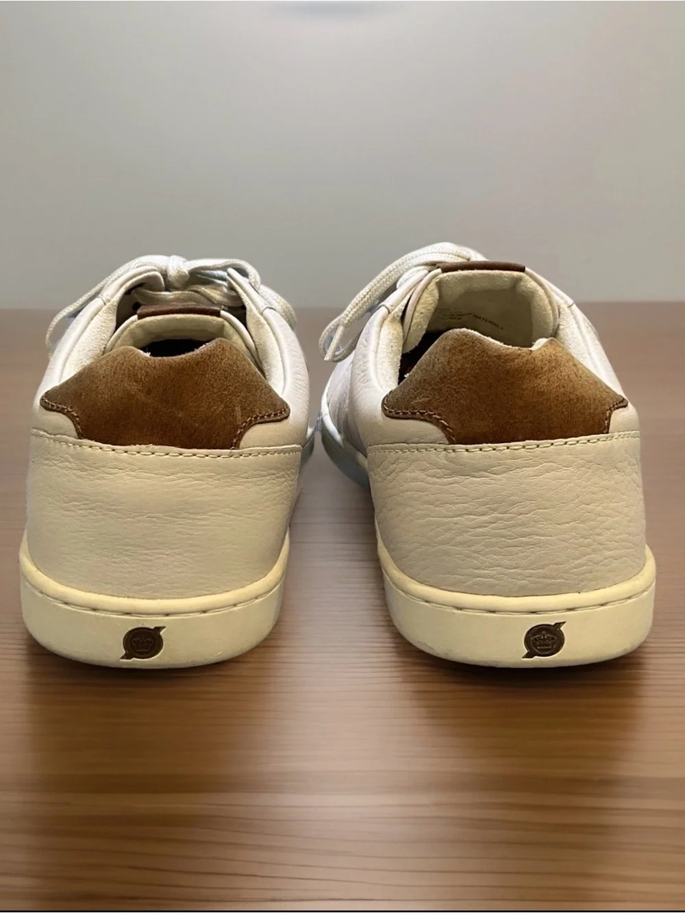 Born Ashram II Men’s Handcrafted Leather Sneakers In Bone Color Sz. 10.5M - NEW - Picture 6 of 12